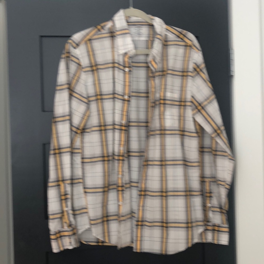 Jcrew plaid lightweight slim fit shirt large